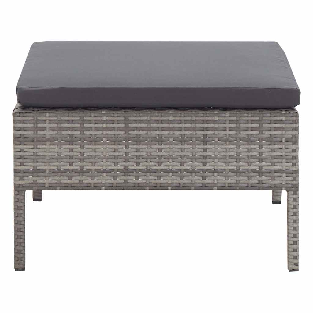 Set Divani da Giardino 3 pz con Cuscini in Polyrattan