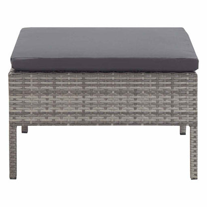 Set Divani da Giardino 3 pz con Cuscini in Polyrattan