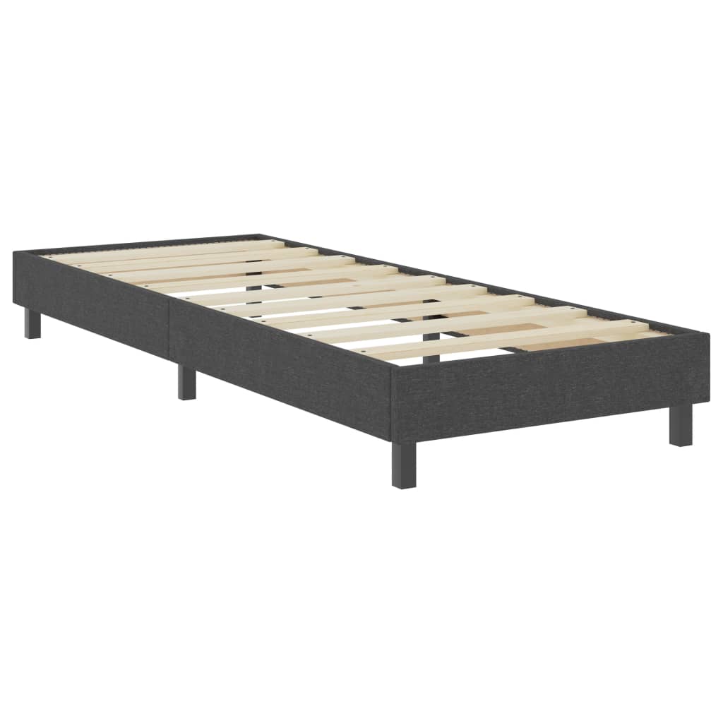 Letto a Molle Grigio in Tessuto 90x200 cm | homemem39