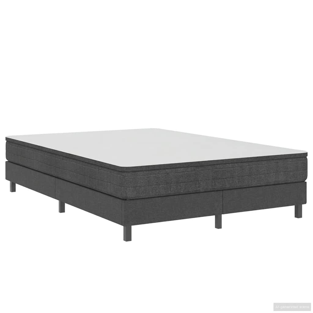 Letto a Molle Grigio in Tessuto 160x200 cm | homemem39