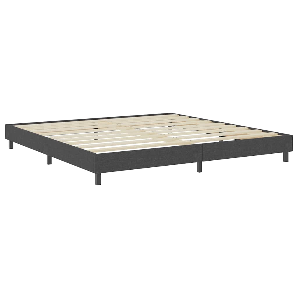 Letto a Molle Grigio in Tessuto 200x200 cm | homemem39