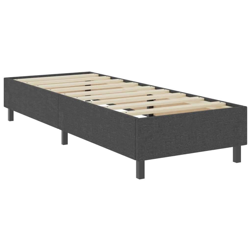 Letto a Molle Grigio in Tessuto 100x200 cm | homemem39
