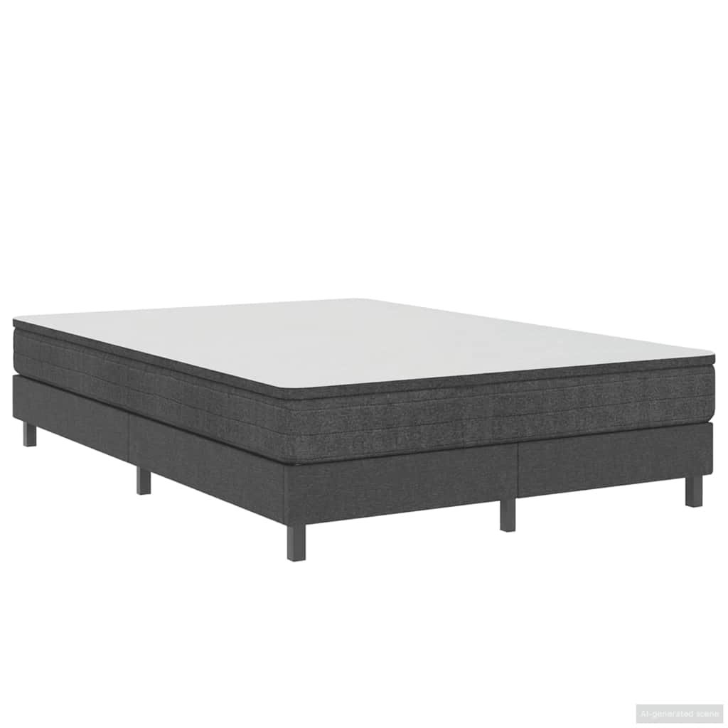 Letto a Molle Grigio in Tessuto 140x200 cm | homemem39