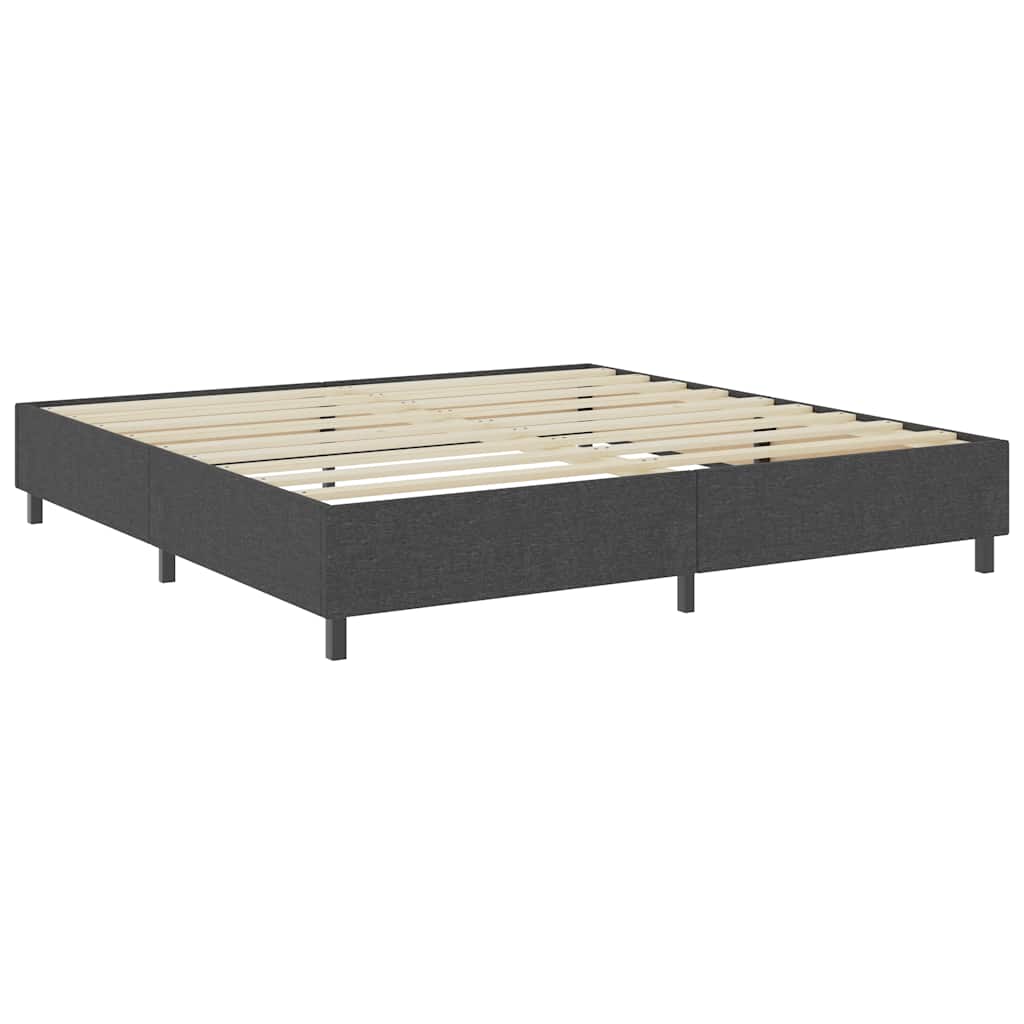 Letto a Molle Grigio in Tessuto 200x200 cm | homemem39