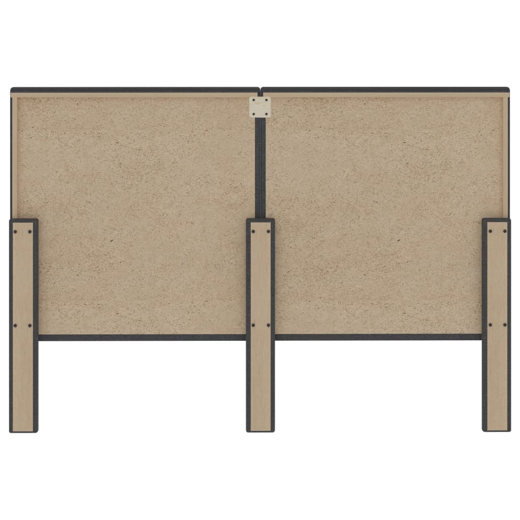 Testiera Letto Trapuntata Grigio Scuro in Tessuto 140x200 cm - homemem39