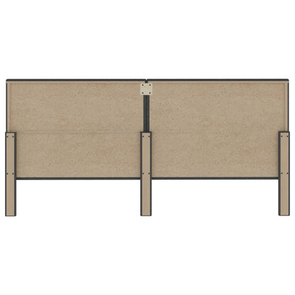 Testiera Letto Trapuntata Grigio Scuro in Tessuto 200x200 cm - homemem39