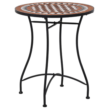 Set Bistrò 3 pz con Mosaico in Ceramica Terracotta | homemem39