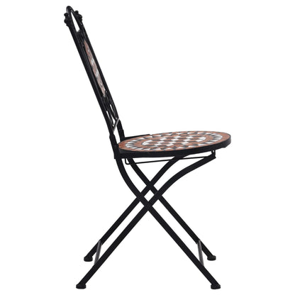 Set Bistrò 3 pz con Mosaico in Ceramica Terracotta | homemem39