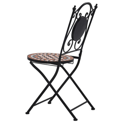 Set Bistrò 3 pz con Mosaico in Ceramica Terracotta | homemem39