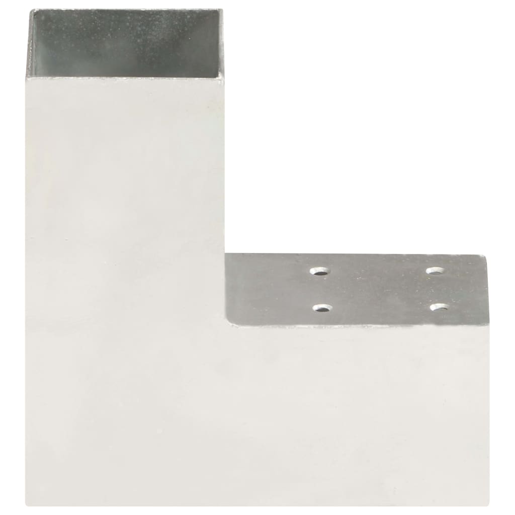 Connettore per Pali a Forma di L in Metallo Zincato 71x71 mm | homemem39