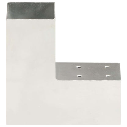 Connettore per Pali a Forma di L in Metallo Zincato 71x71 mm | homemem39