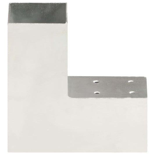Connettore per Pali a Forma di L in Metallo Zincato 71x71 mm | homemem39