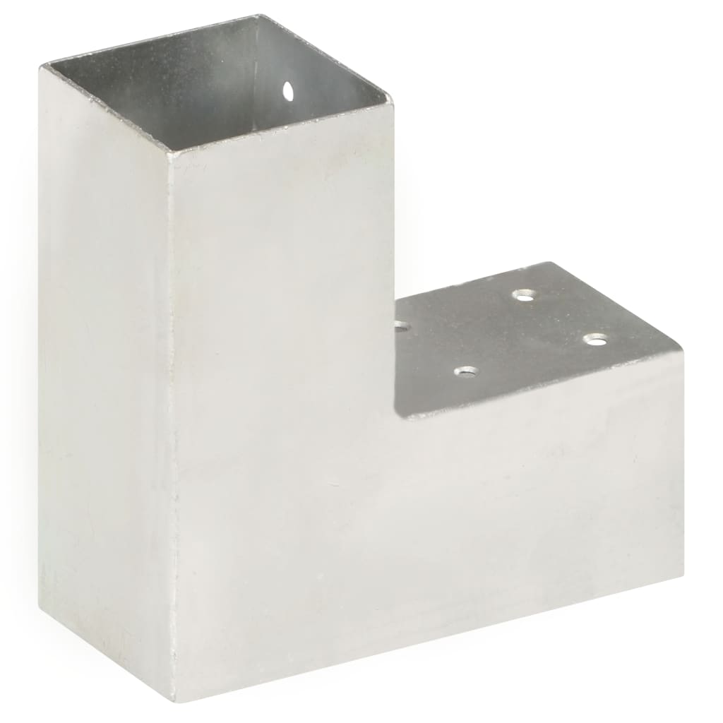 Connettore per Pali a Forma di L in Metallo Zincato 71x71 mm | homemem39