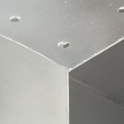 Connettori per Pali a Forma di X 4 pz in Metallo Zincato 71x71 mm | homemem39