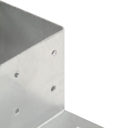 Connettore per Pali a Forma di L in Metallo Zincato 81x81 mm