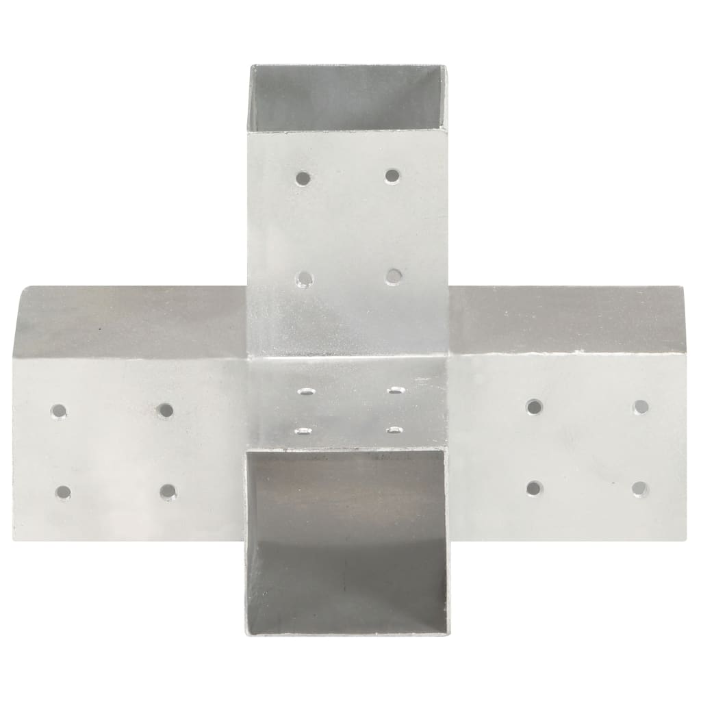 Connettore per Pali a Forma di X in Metallo Zincato 81x81 mm | homemem39