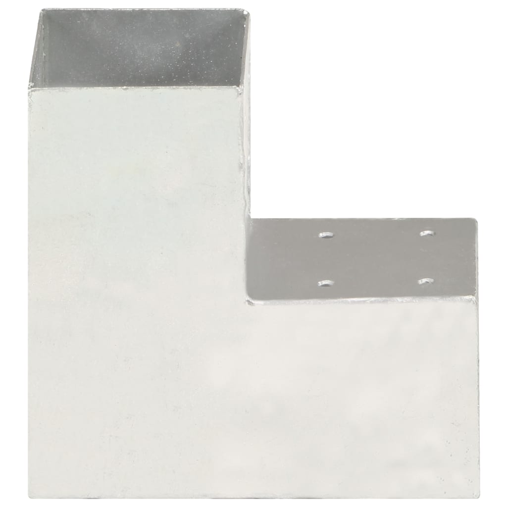 Connettore per Pali a Forma di L in Metallo Zincato 91x91 mm