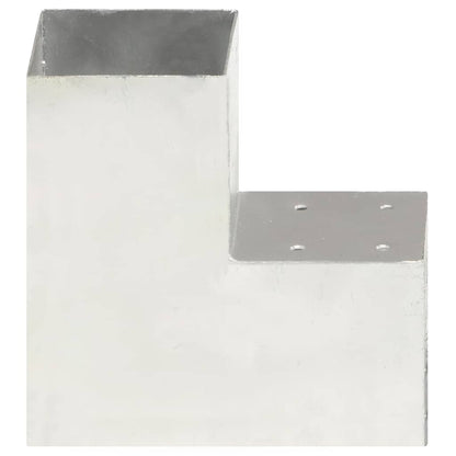 Connettore per Pali a Forma di L in Metallo Zincato 101x101 mm | homemem39