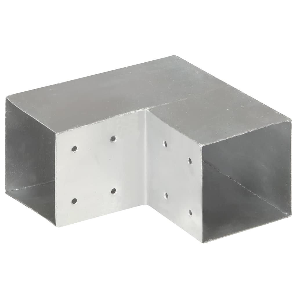 Connettore per Pali a Forma di L in Metallo Zincato 101x101 mm | homemem39