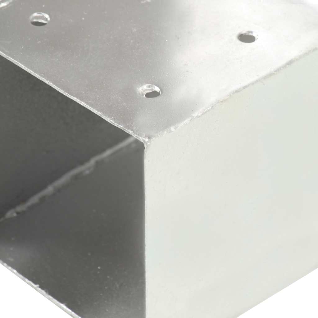 Connettori Pali a Forma di T 4 pz in Metallo Zincato 101x101 mm | homemem39