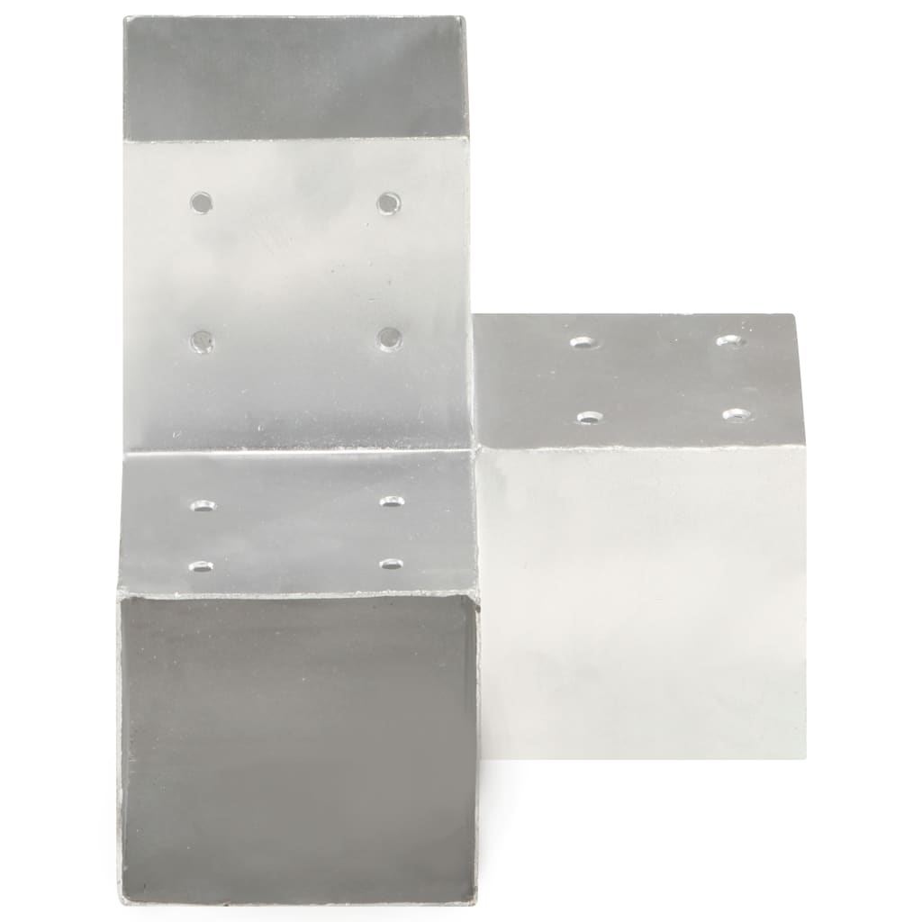 Connettori Pali a Forma di Y 4 pz in Metallo Zincato 101x101 mm | homemem39