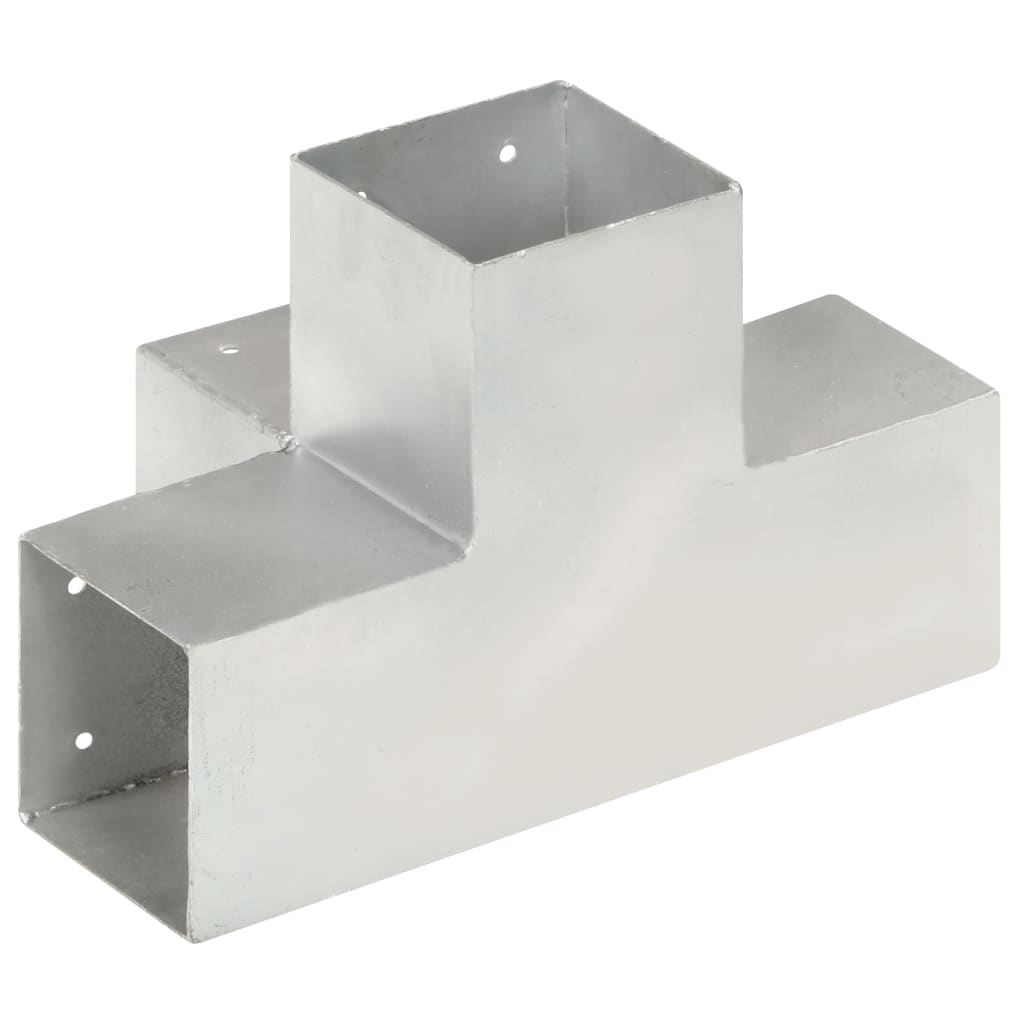 Connettori Pali a Forma di X 4 pz in Metallo Zincato 101x101 mm | homemem39