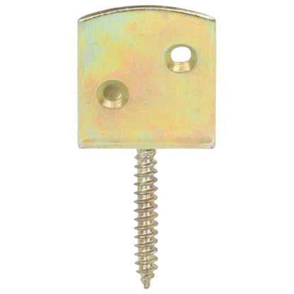 Staffe per Pannello di Recinzione 4 pz a L in Metallo Zincato | homemem39