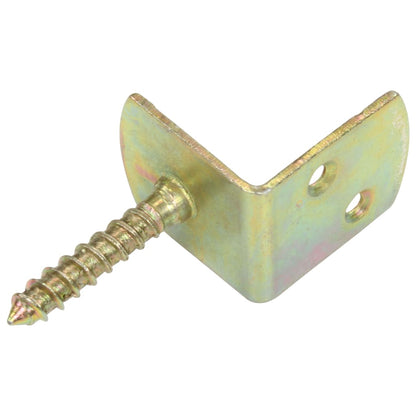 Staffe per Pannello di Recinzione 4 pz a L in Metallo Zincato | homemem39