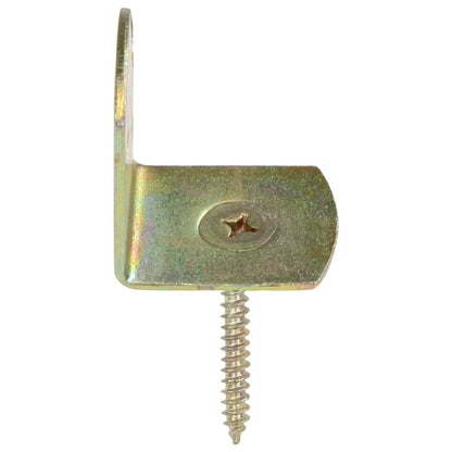 Staffe per Pannello di Recinzione 24 pz a L in Metallo Zincato | homemem39