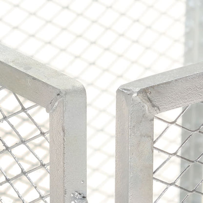 Compostiera da Giardino 85x85x70 cm in Ferro Zincato - homemem39