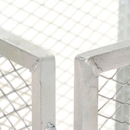 Compostiera da Giardino 100x100x77 cm in Ferro Zincato - homemem39