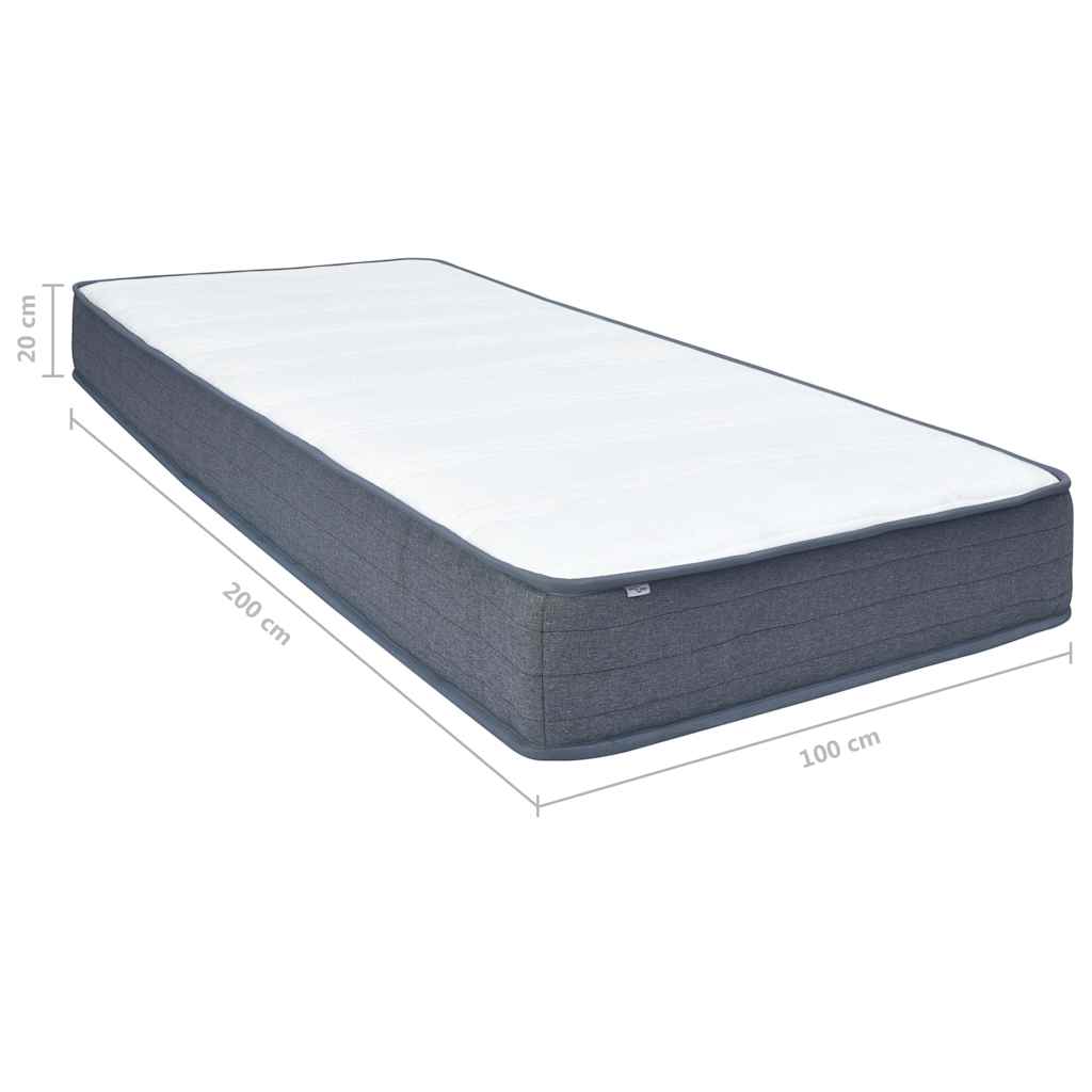 Materasso per Letto box spring Rigidità Media 100x200x20 cm
