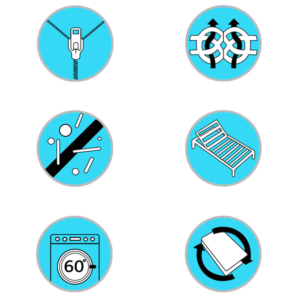 Protezione per Materasso a Molle Insacchettate 200x120x5 cm Morbidezza Media - homemem39