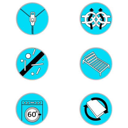 Protezione per Materasso a Molle Insacchettate 200x180x5 cm Morbidezza Media - homemem39