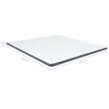 Protezione per Materasso a Molle Insacchettate 200x180x5 cm Morbidezza Media - homemem39