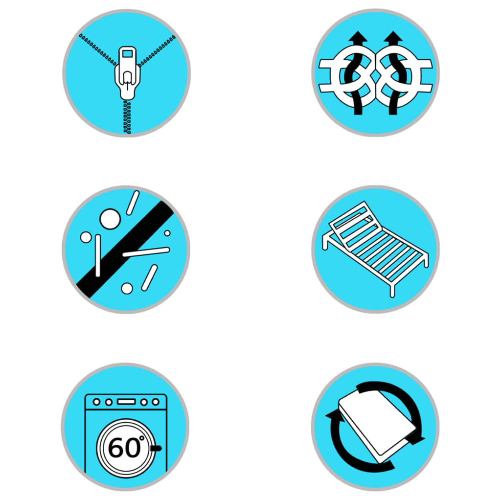 Protezione per Materasso a Molle Insacchettate 200x200x5 cm Morbidezza Media - homemem39