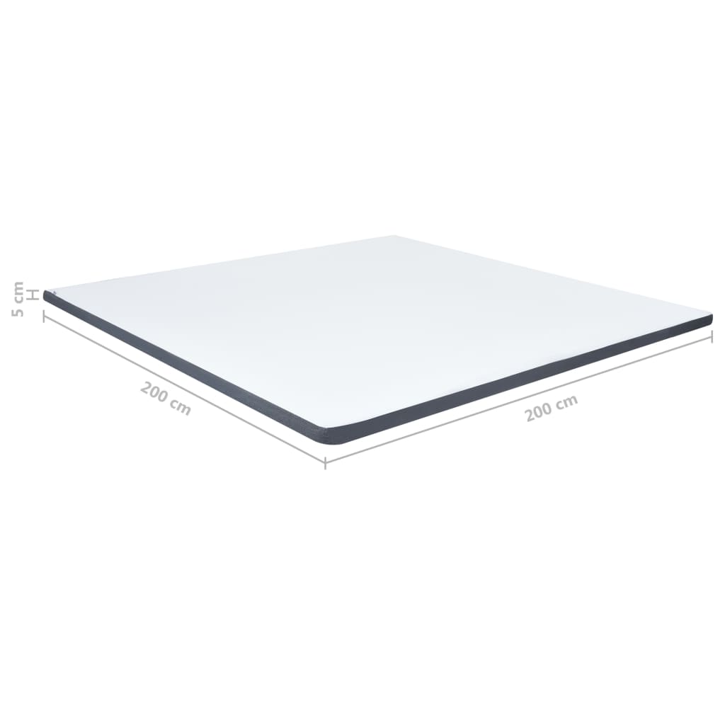 Protezione per Materasso a Molle Insacchettate 200x200x5 cm Morbidezza Media | homemem39