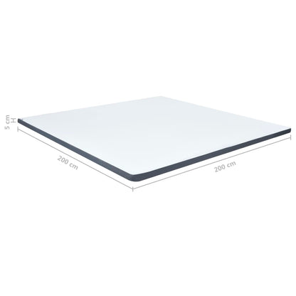 Protezione per Materasso a Molle Insacchettate 200x200x5 cm Morbidezza Media - homemem39