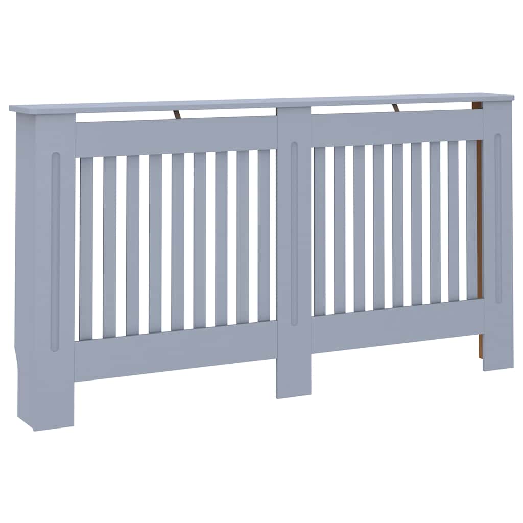 Copertura per Radiatore Antracite 152x19x81,5 cm in MDF | homemem39