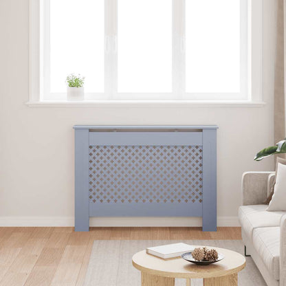 Copertura per Radiatore Antracite 112x19x81 cm in MDF
