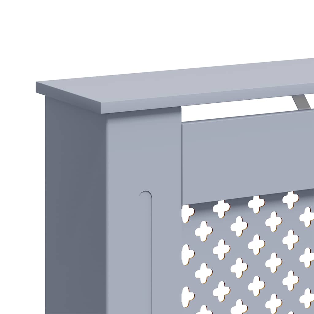 Copertura per Radiatore Antracite 112x19x81 cm in MDF