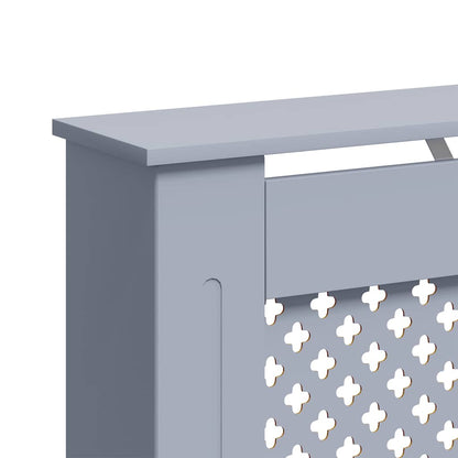 Copertura per Radiatore Antracite 112x19x81 cm in MDF