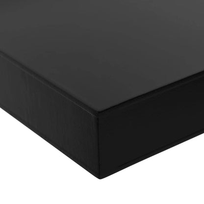 Mensole a Muro Galleggianti 2 pz Nere 100x20x3,8 cm | homemem39