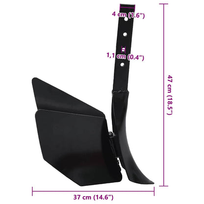 Accessorio per Aratro a Timone Nero in Metallo