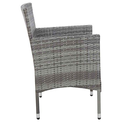 Set Divani da Giardino 4 pz con Cuscini in Polyrattan