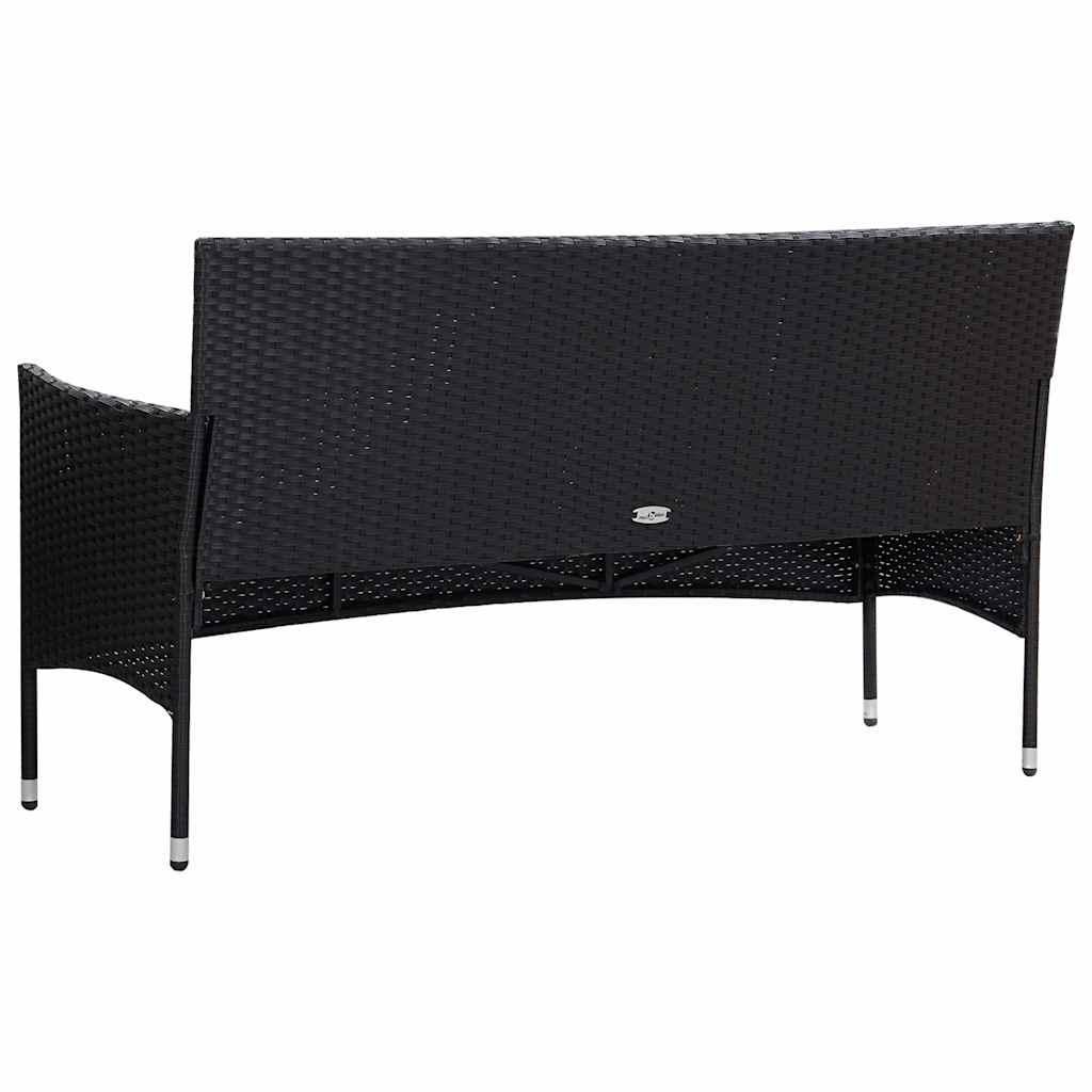 Set Divani da Giardino 5 pz con Cuscini in Polyrattan
