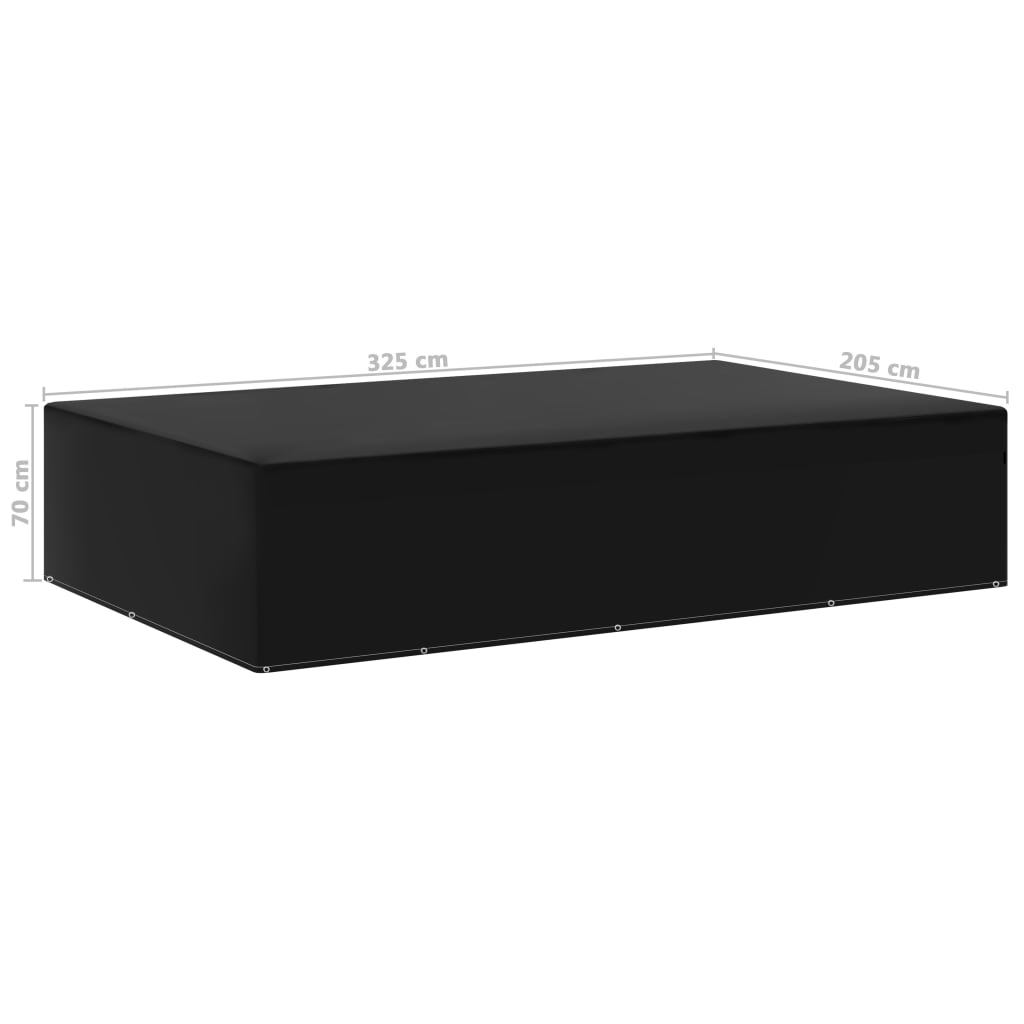 Copertura per Mobili da Giardino con 12 Occhielli 325x205x70 cm | homemem39