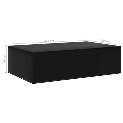 Copertura per Mobili da Giardino con 12 Occhielli 205x325x90 cm | homemem39