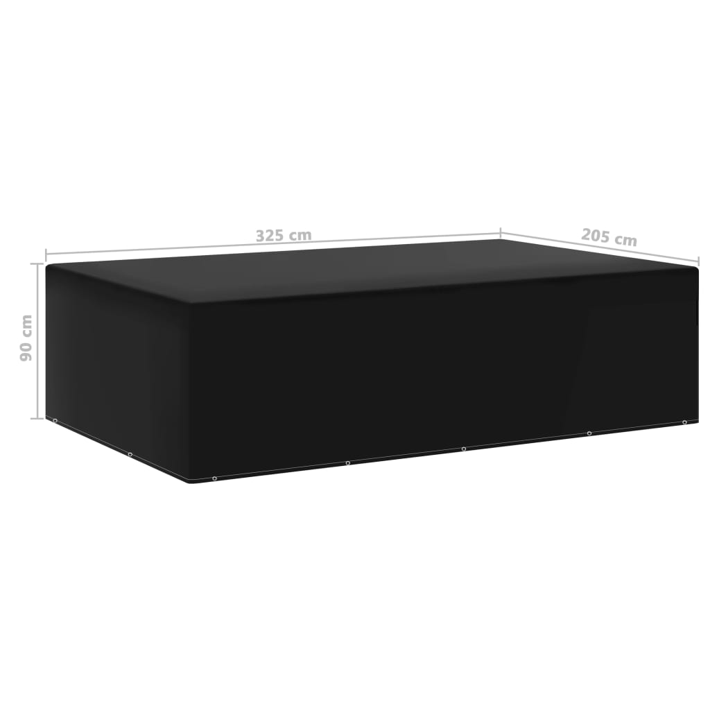 Copertura per Mobili da Giardino con 12 Occhielli 205x325x90 cm - homemem39