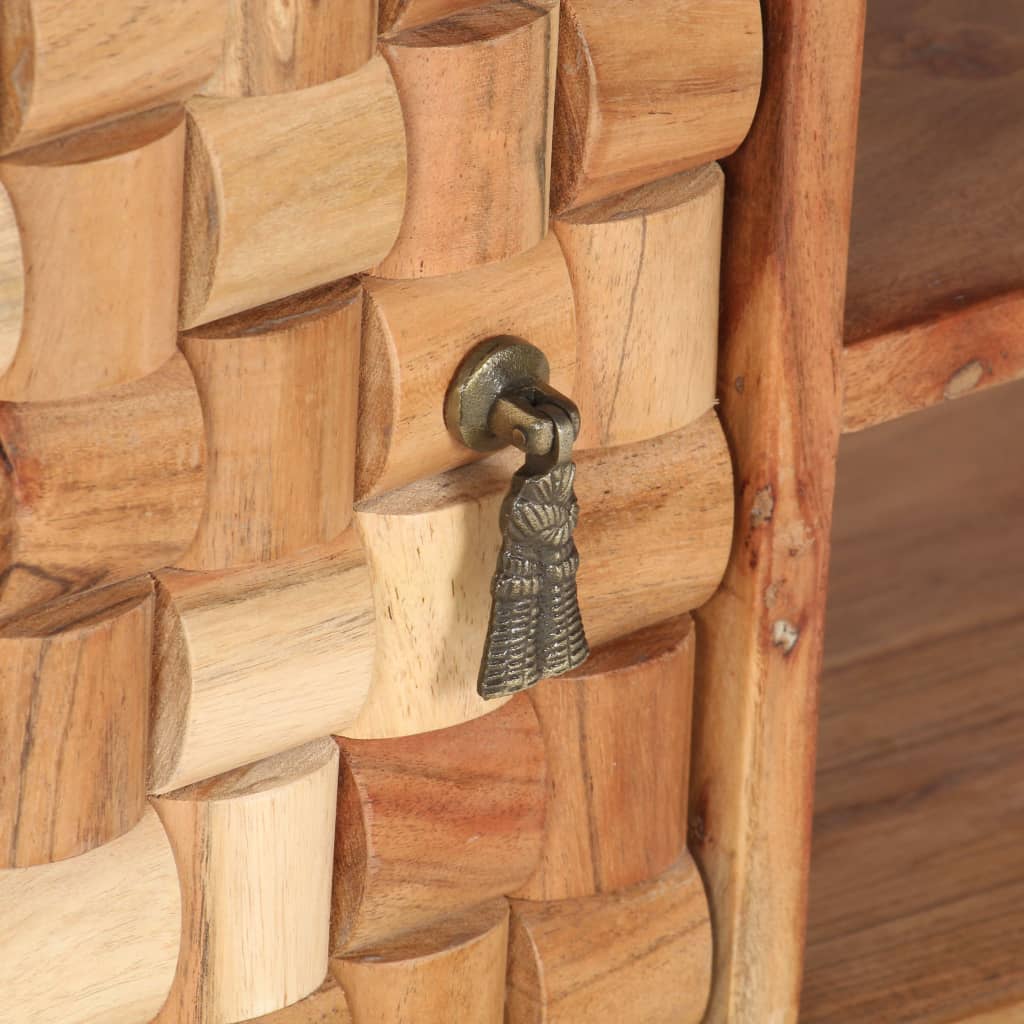 Mobile Porta TV 100x30x40 cm in Legno Massello di Acacia